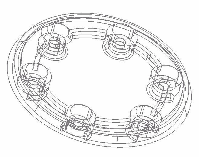 Biting lips for racing steering wheel 3D print model_6