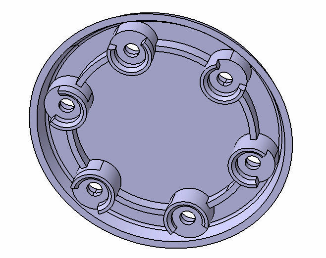 Biting lips for racing steering wheel 3D print model_3