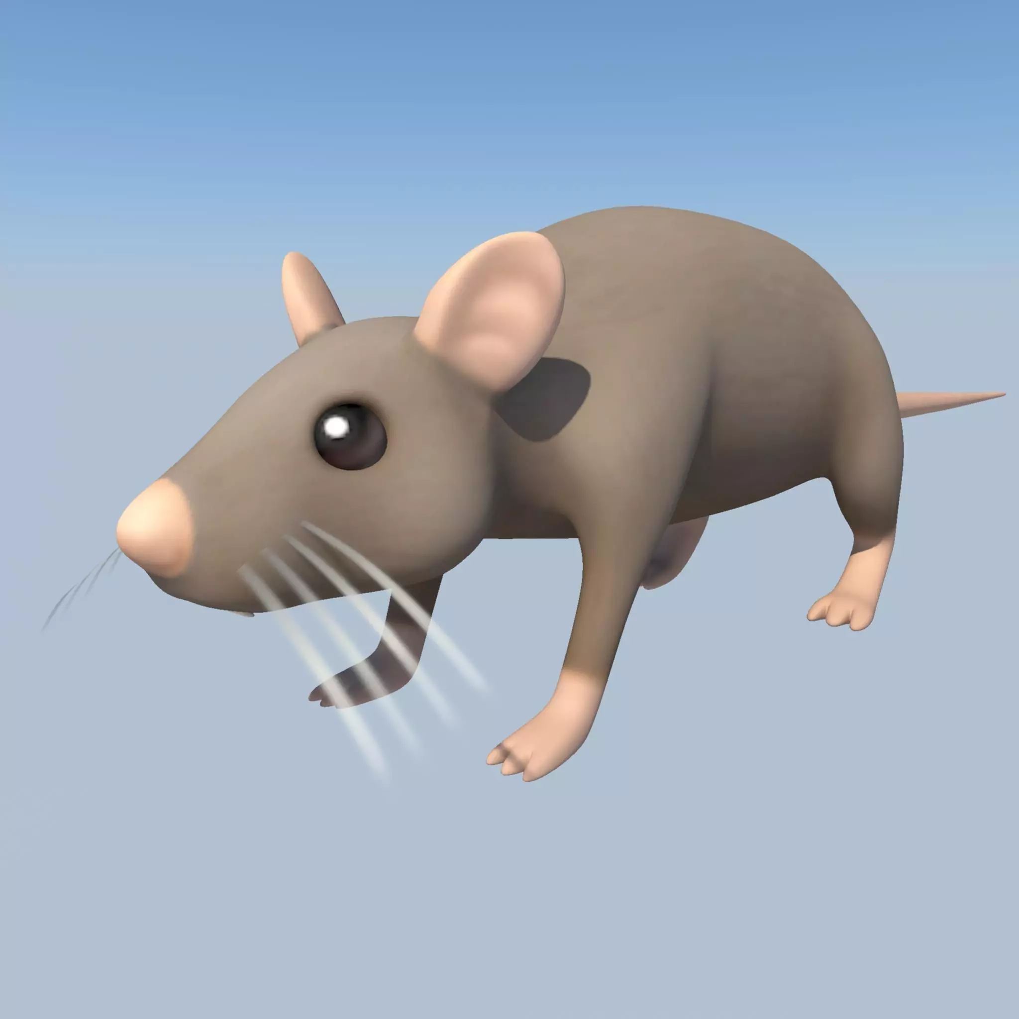 Rat low poly 3d game model Low-poly 3D model_0