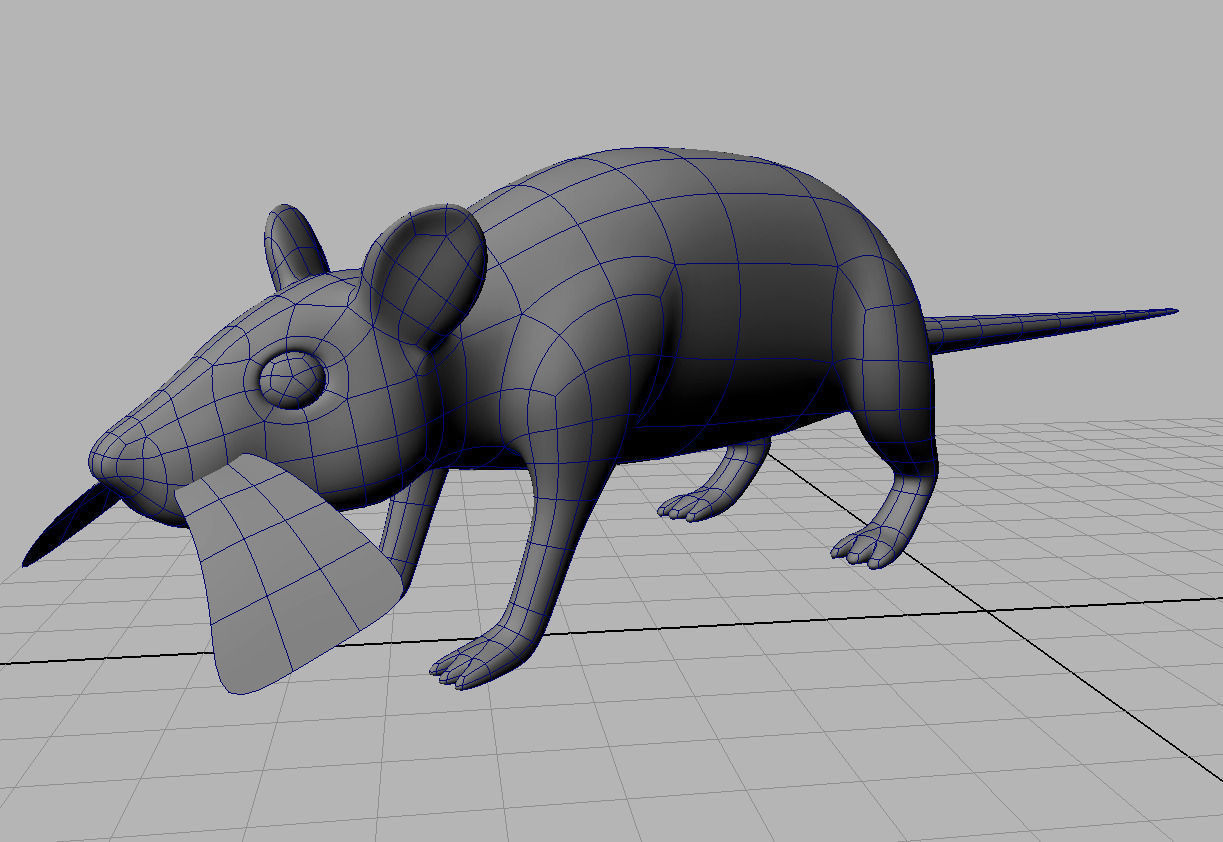 Rat low poly 3d game model Low-poly 3D model_4