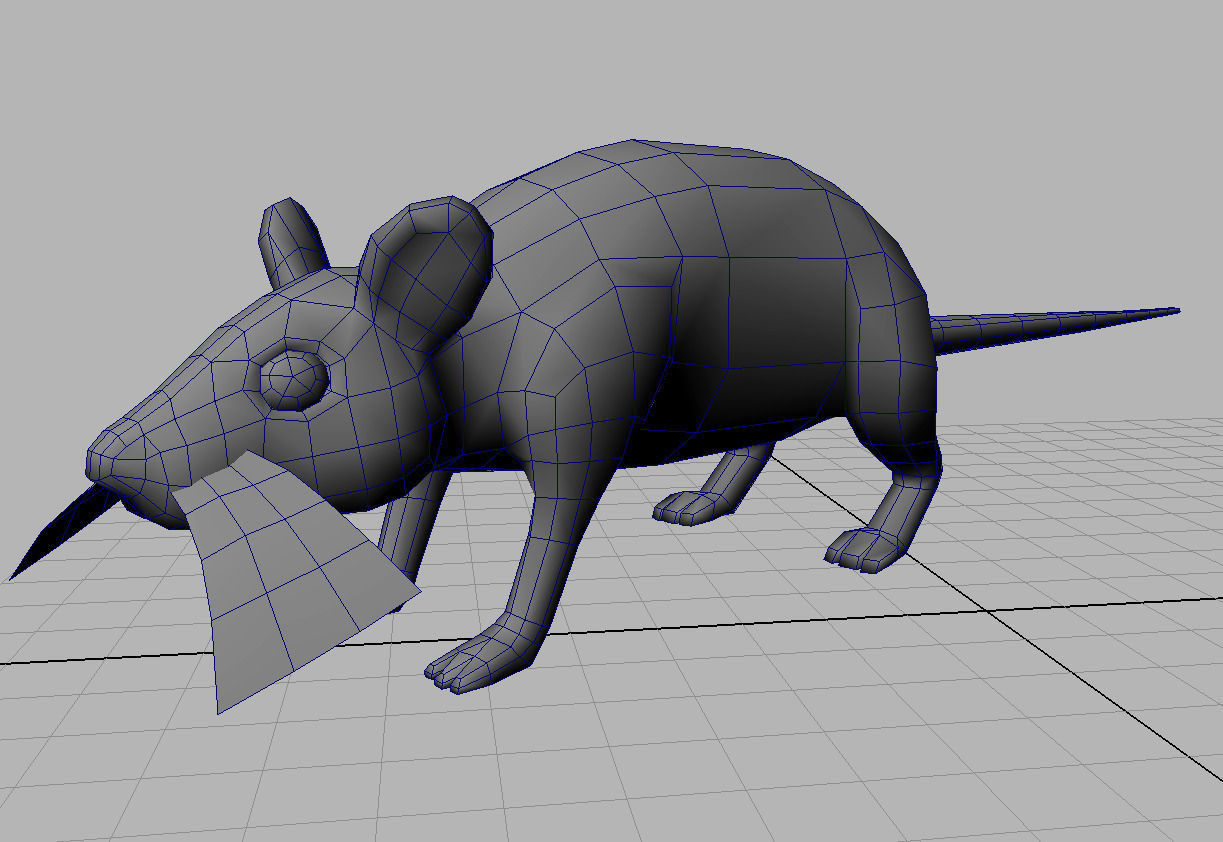 Rat low poly 3d game model Low-poly 3D model_5
