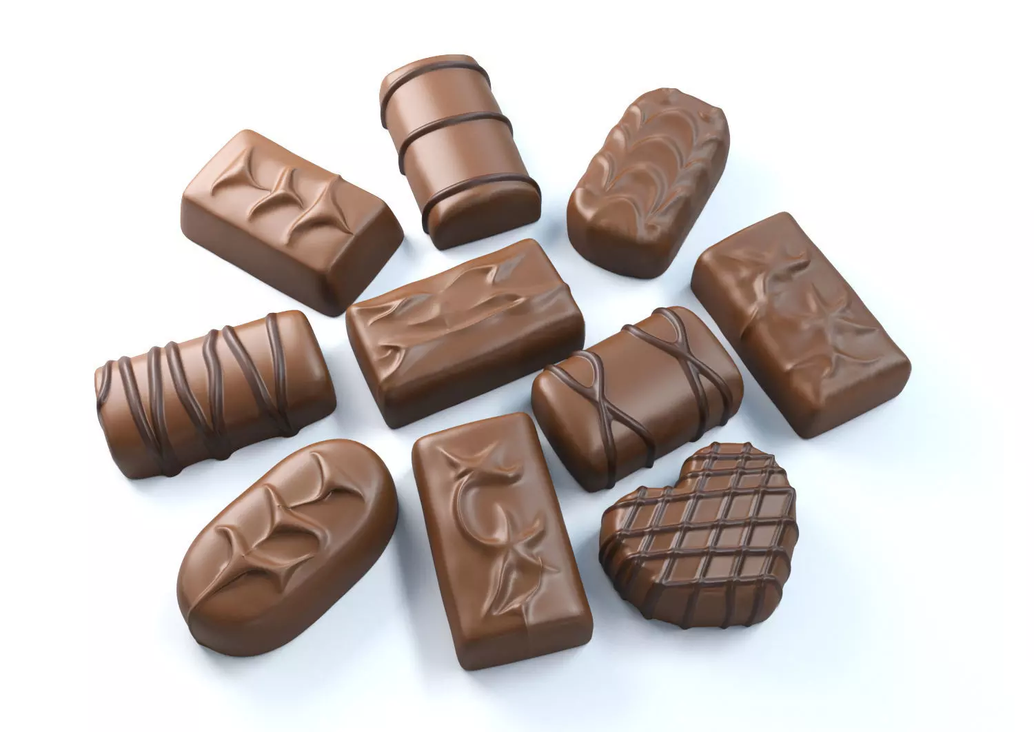 Chocolate Candies 03 3D model