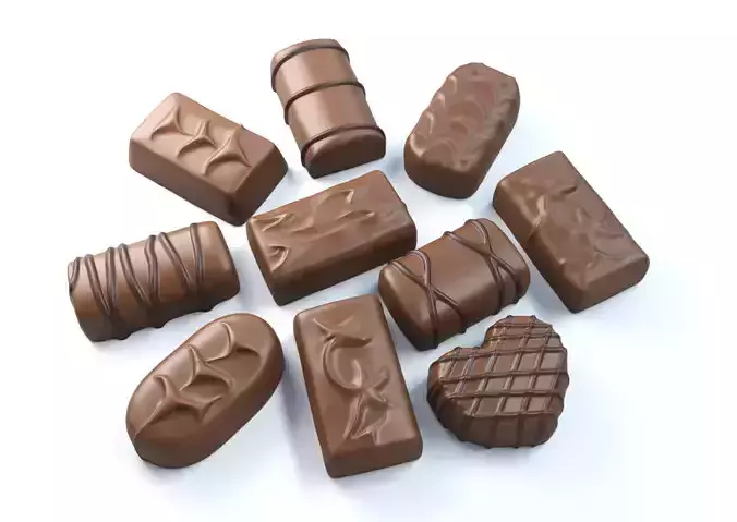 Chocolate Candies 03 3D model