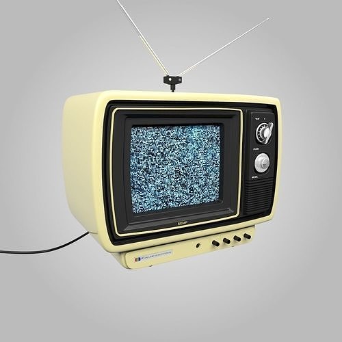 Old Retro TV Television  3D model