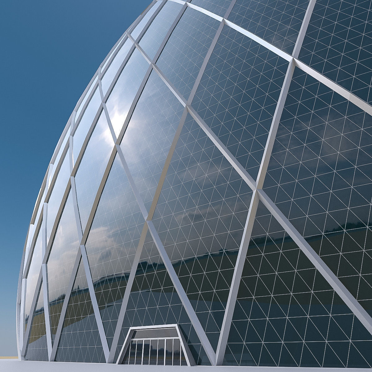 Gulf Buildings Set - 4 Pack Low-poly 3D model_20