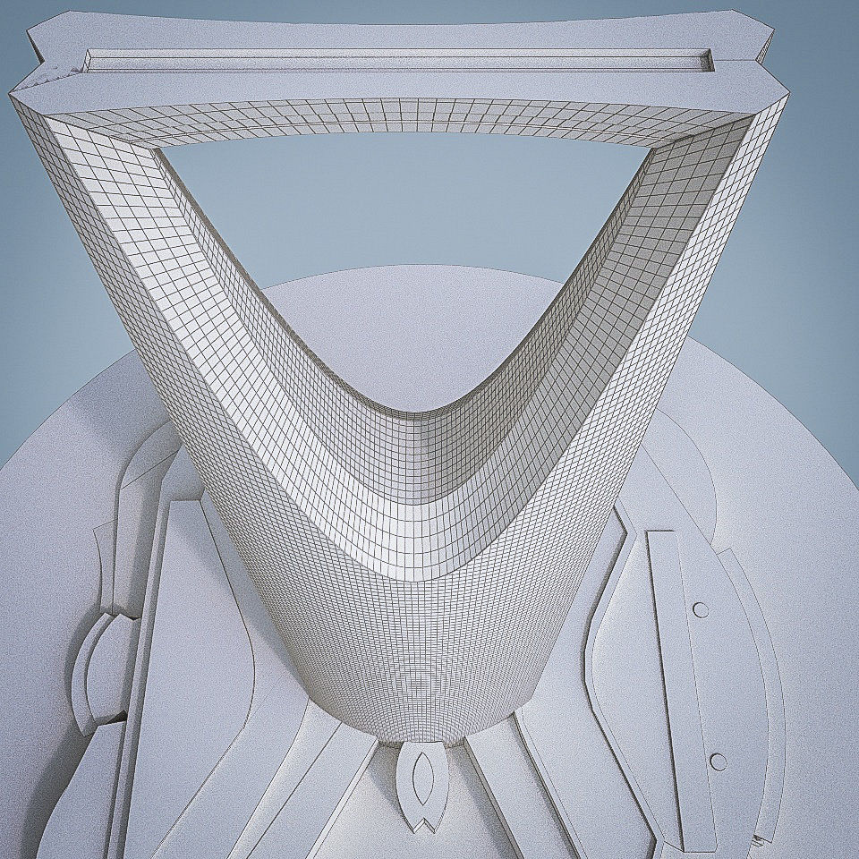 Gulf Buildings Set - 4 Pack Low-poly 3D model_55