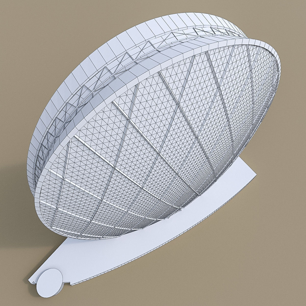 Gulf Buildings Set - 4 Pack Low-poly 3D model_21