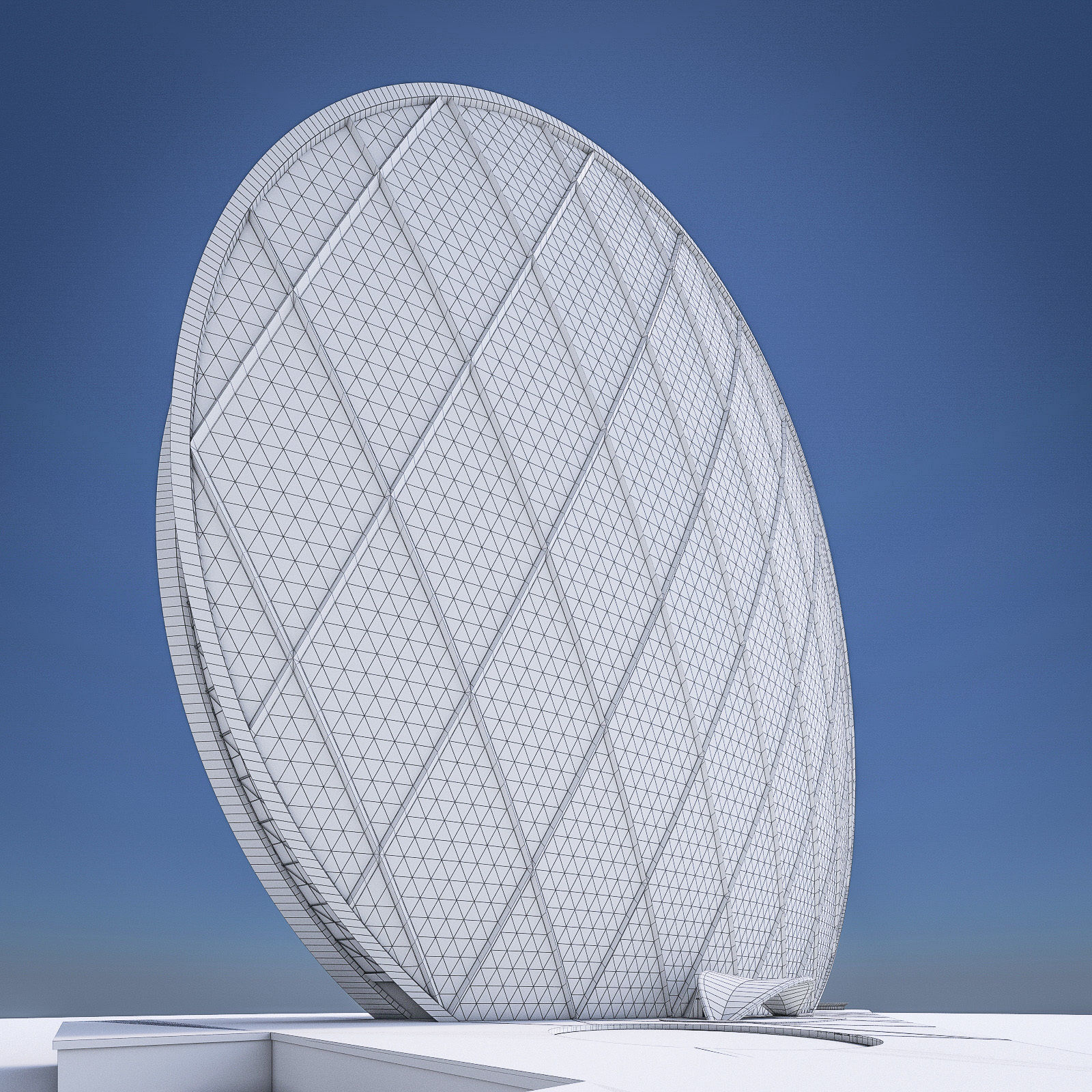 Gulf Buildings Set - 4 Pack Low-poly 3D model_17