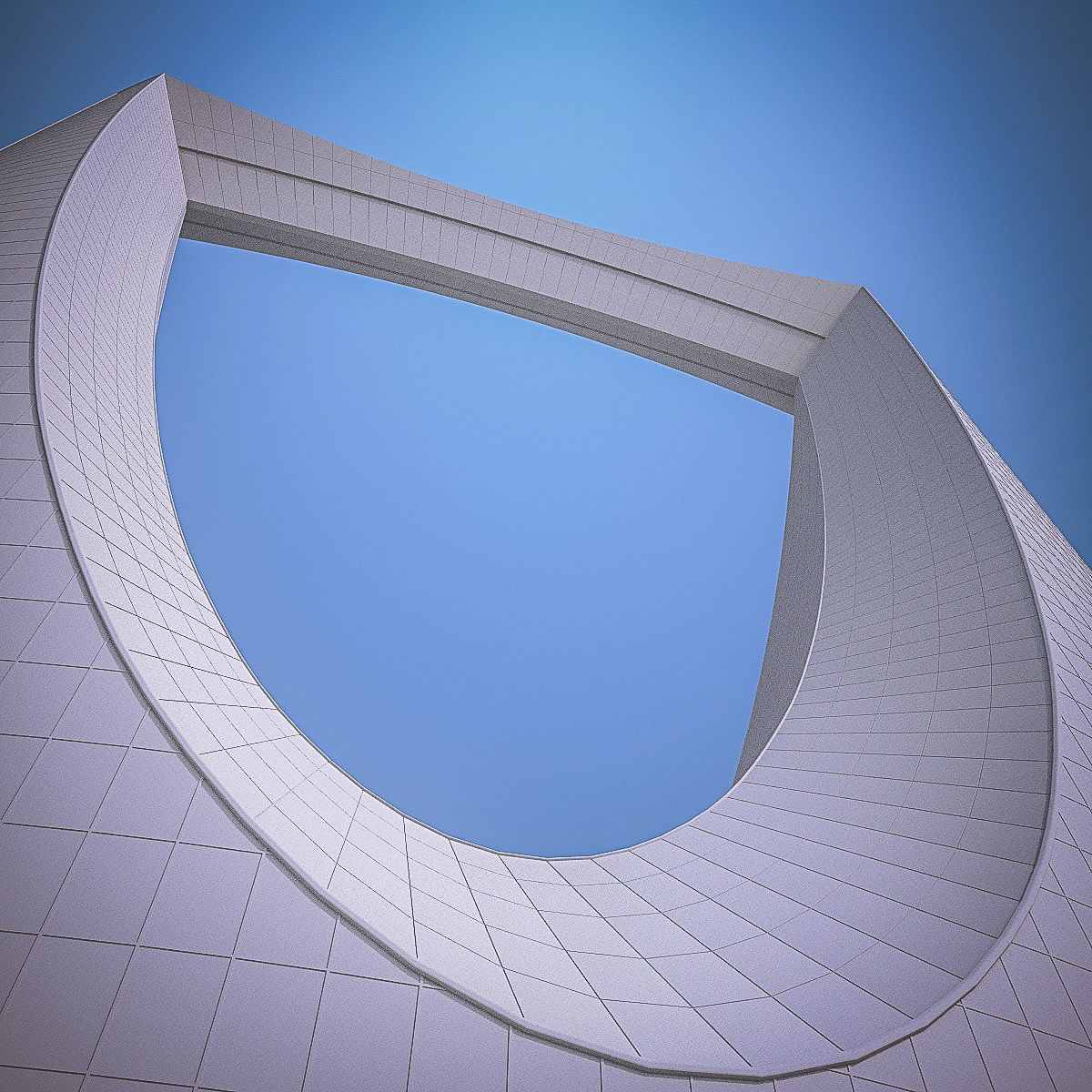 Gulf Buildings Set - 4 Pack Low-poly 3D model_48