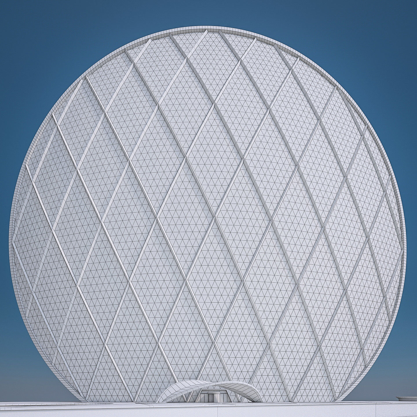 Gulf Buildings Set - 4 Pack Low-poly 3D model_13