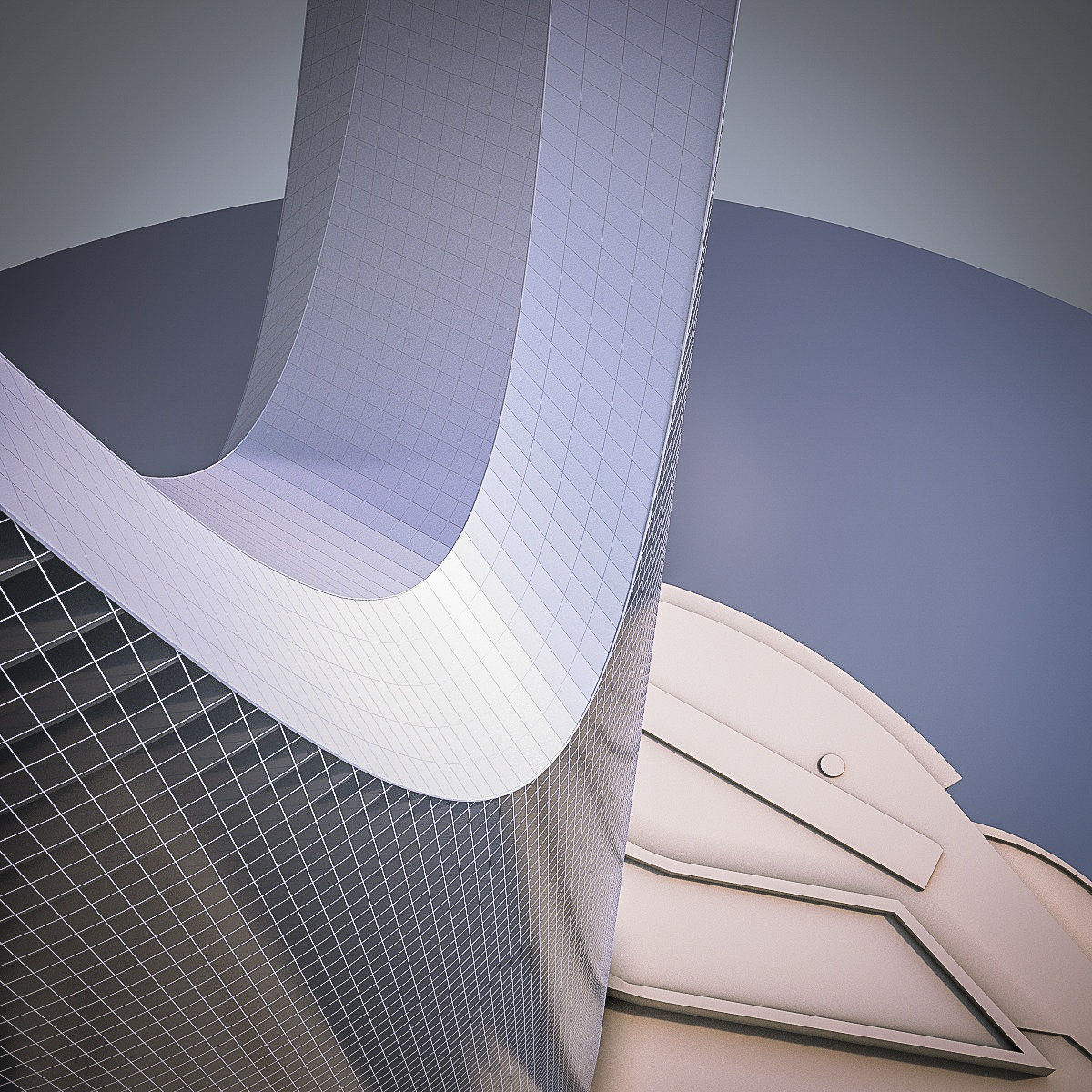 Gulf Buildings Set - 4 Pack Low-poly 3D model_47