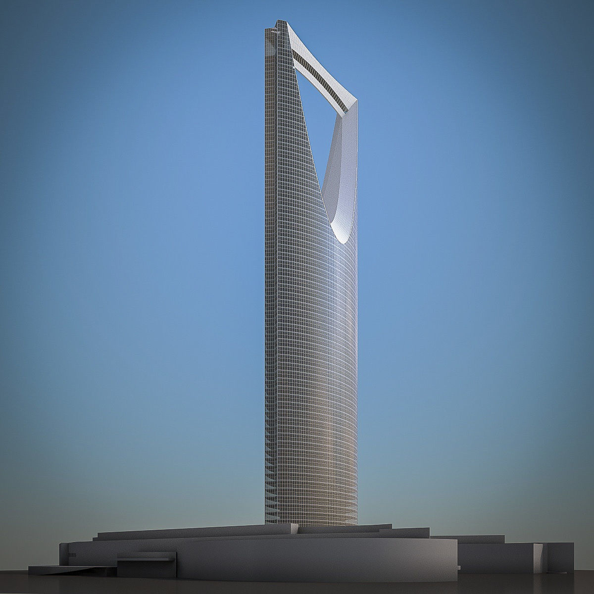 Gulf Buildings Set - 4 Pack Low-poly 3D model_41