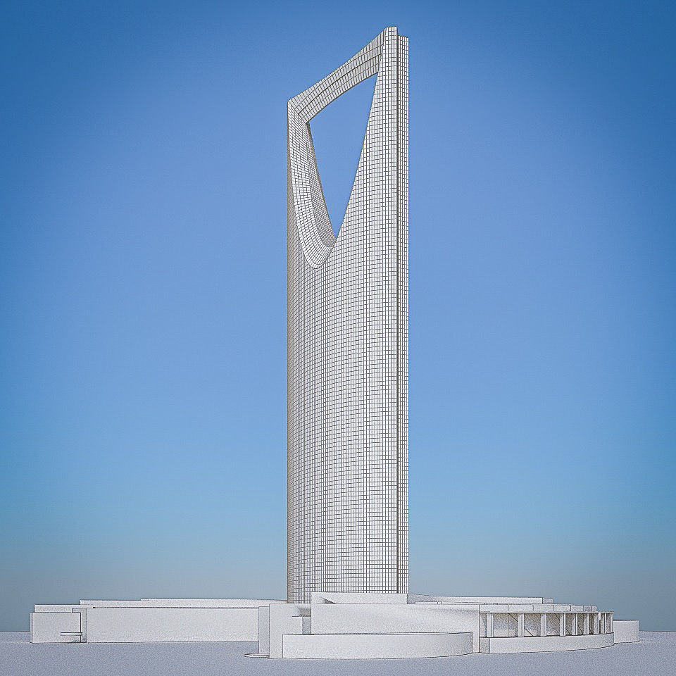 Gulf Buildings Set - 4 Pack Low-poly 3D model_52