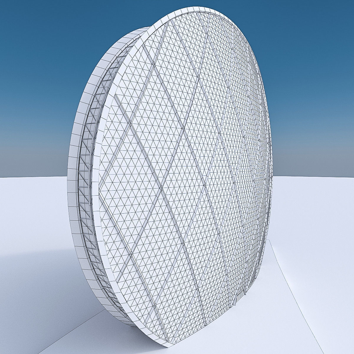 Gulf Buildings Set - 4 Pack Low-poly 3D model_23