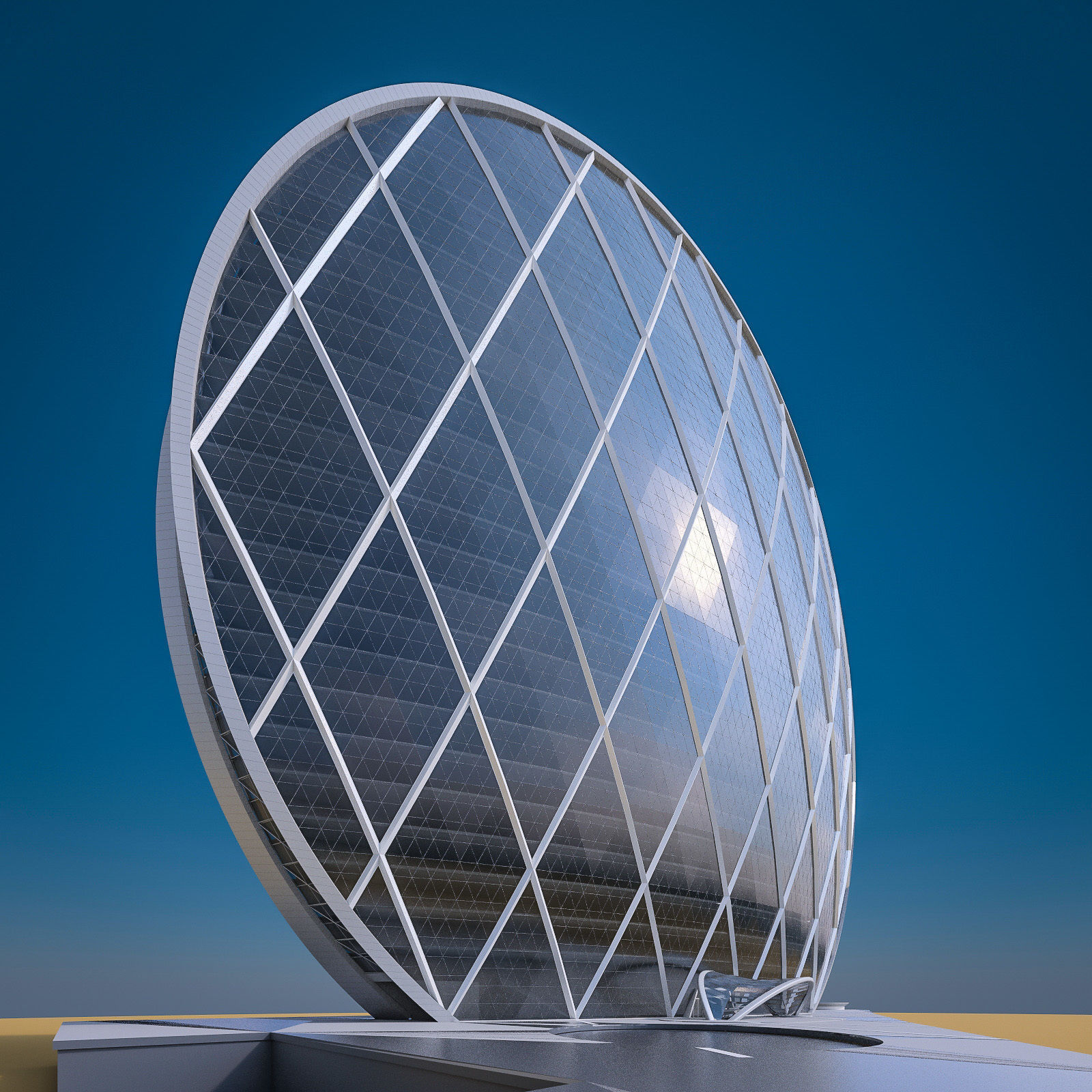 Gulf Buildings Set - 4 Pack Low-poly 3D model_7