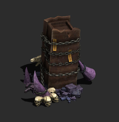 Wicked grave - coffin 3D model_5