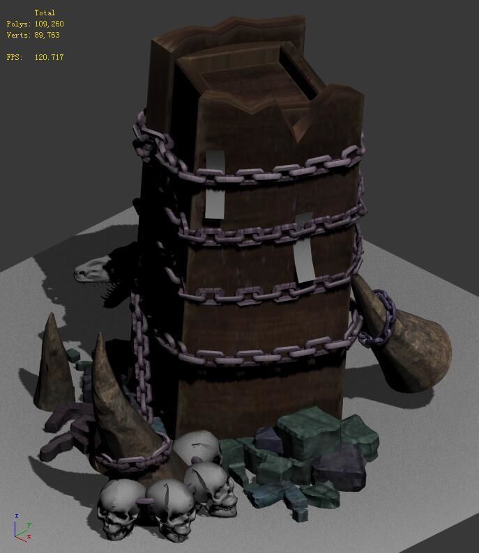 Wicked grave - coffin 3D model_1