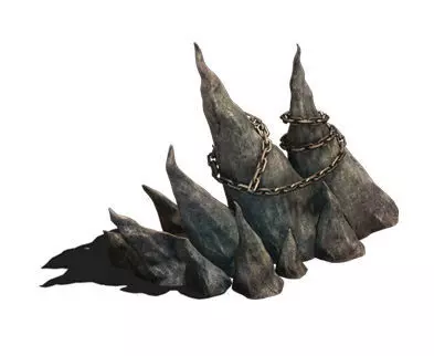 Wicked graves - stone teeth 01 3D model_0