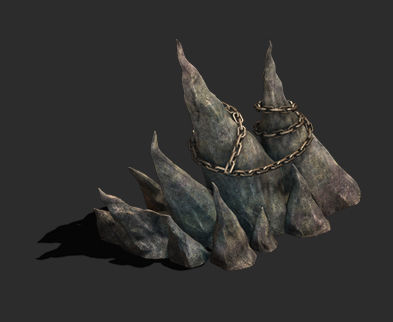 Wicked graves - stone teeth 01 3D model_3