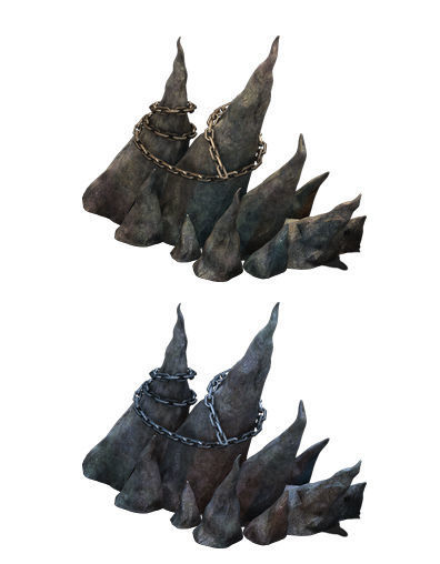 Wicked graves - stone teeth 01 3D model_5