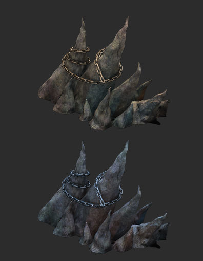 Wicked graves - stone teeth 01 3D model_4