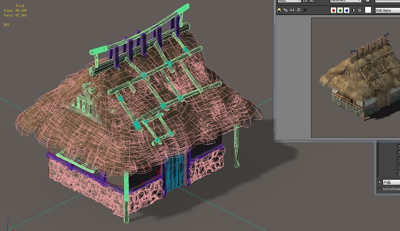 Field Hunter - Habitat Cottage 02 3D model_7