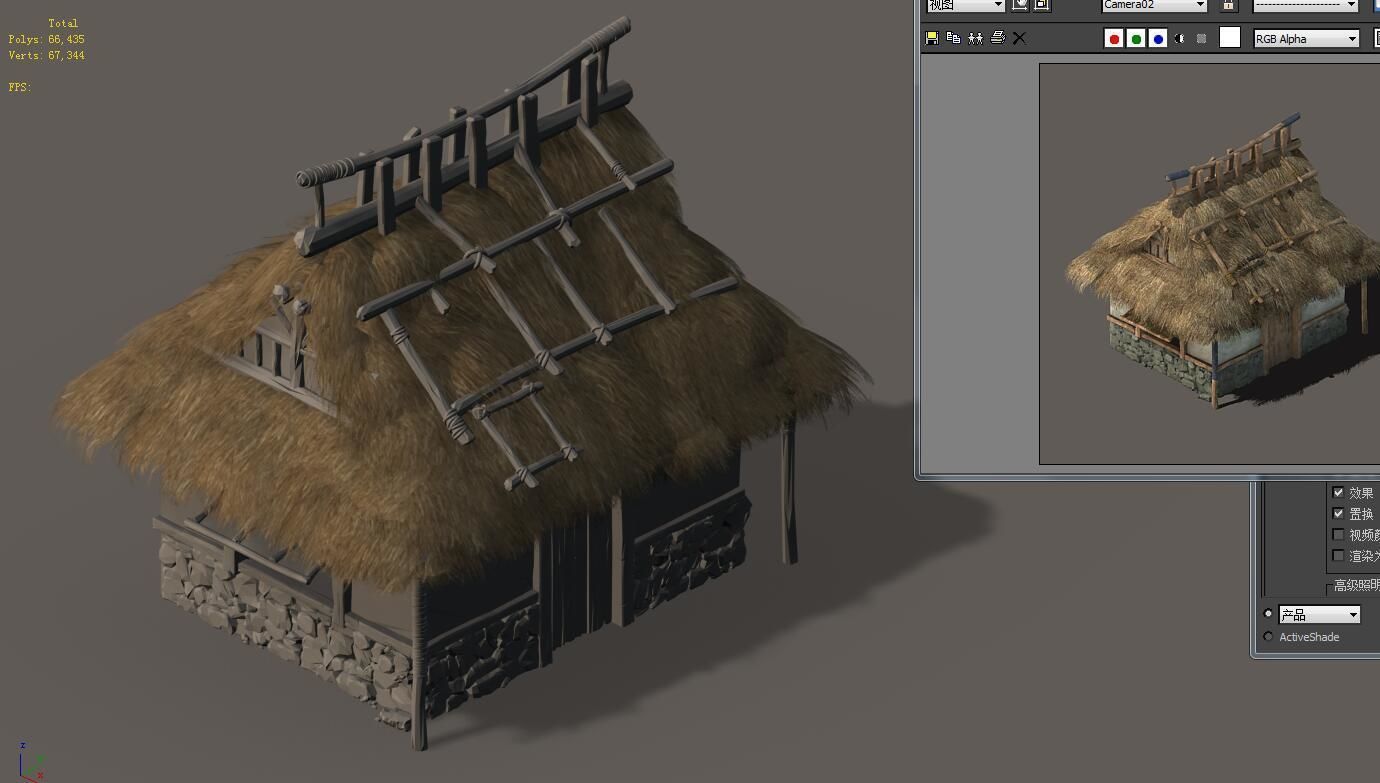 Field Hunter - Habitat Cottage 02 3D model_6