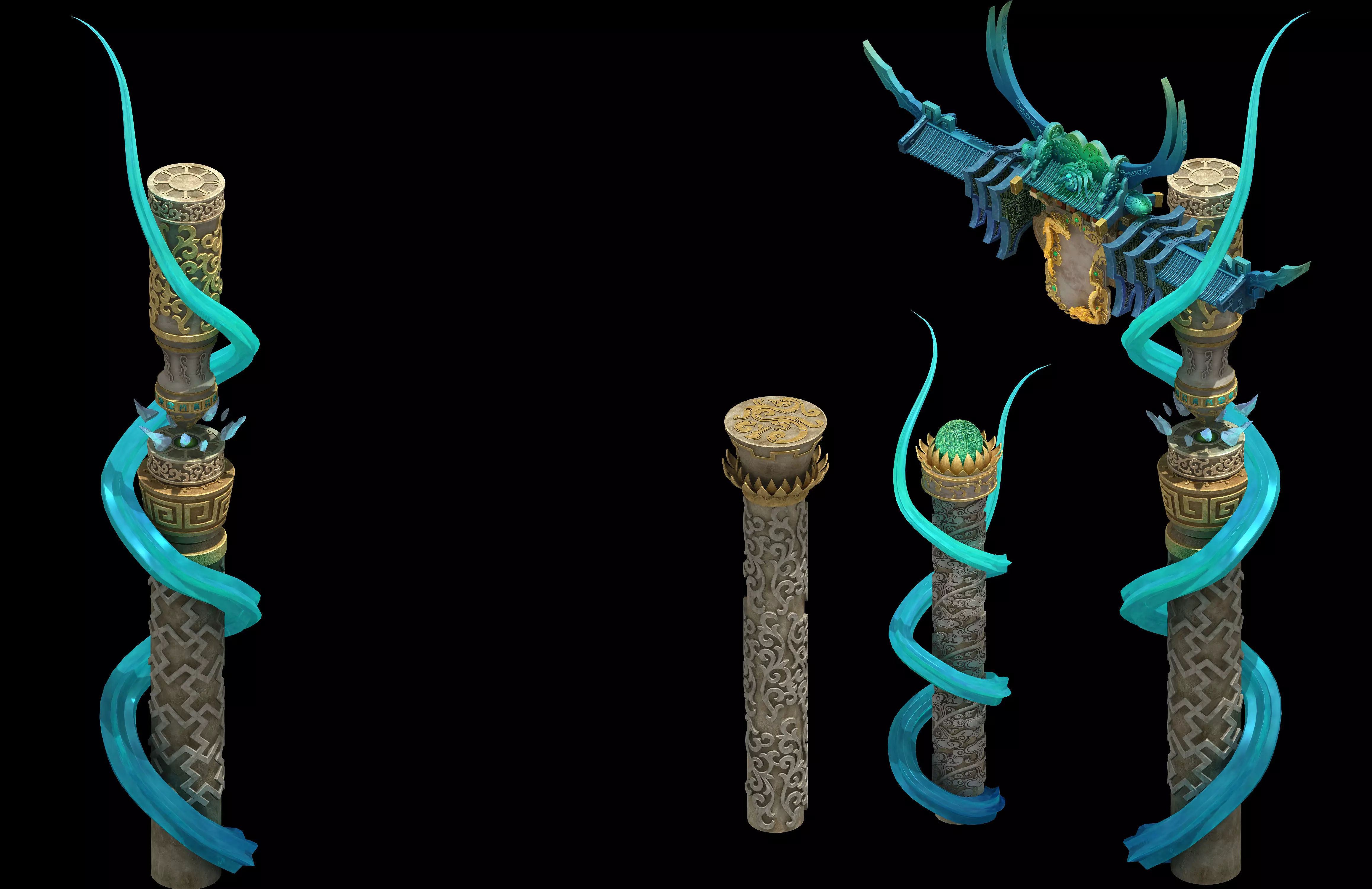 Cloud City - City Gate 3D model_0