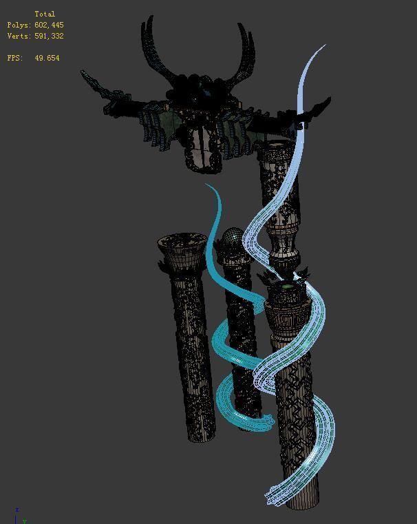 Cloud City - City Gate 3D model_2