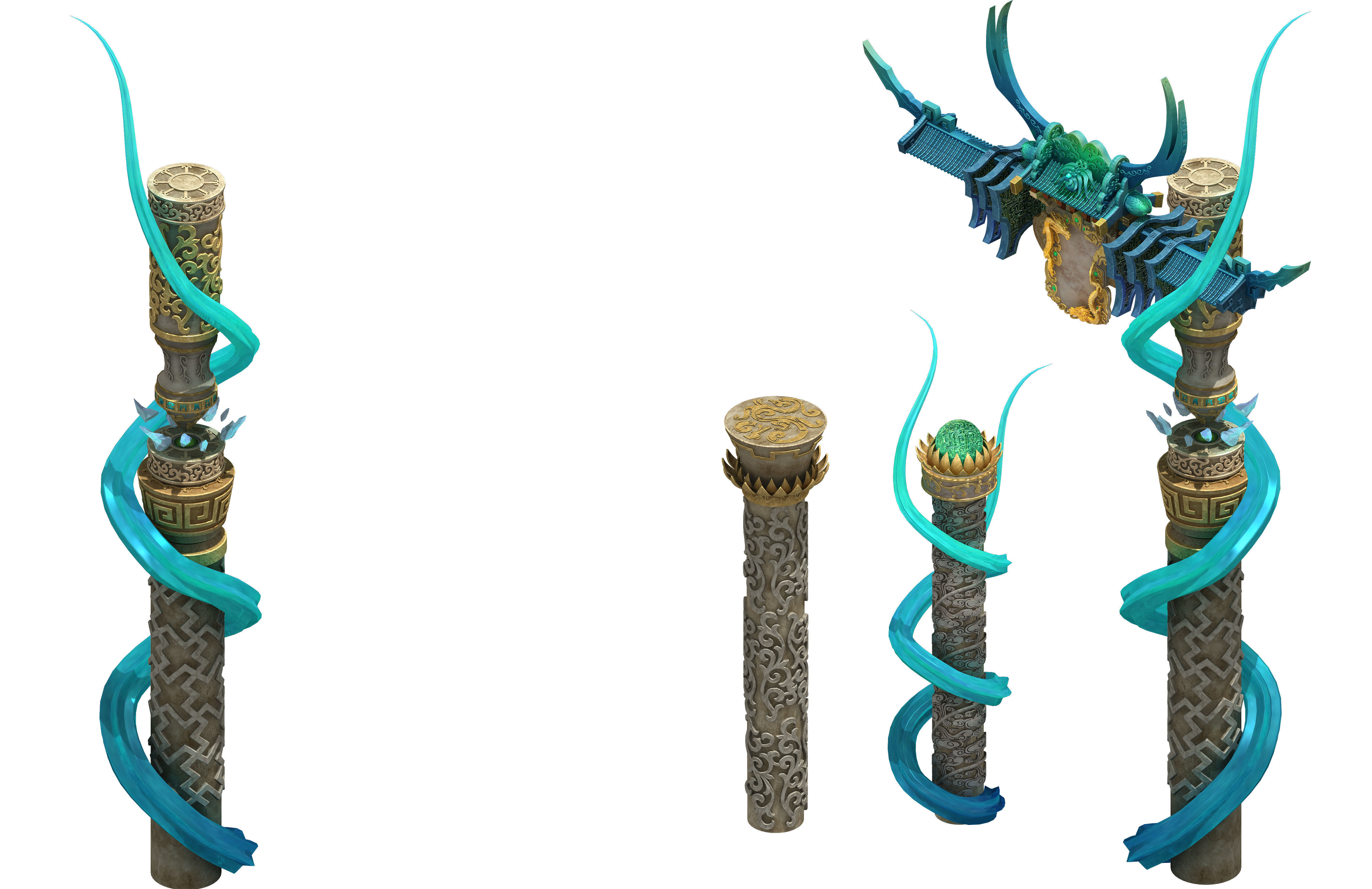 Cloud City - City Gate 3D model_3