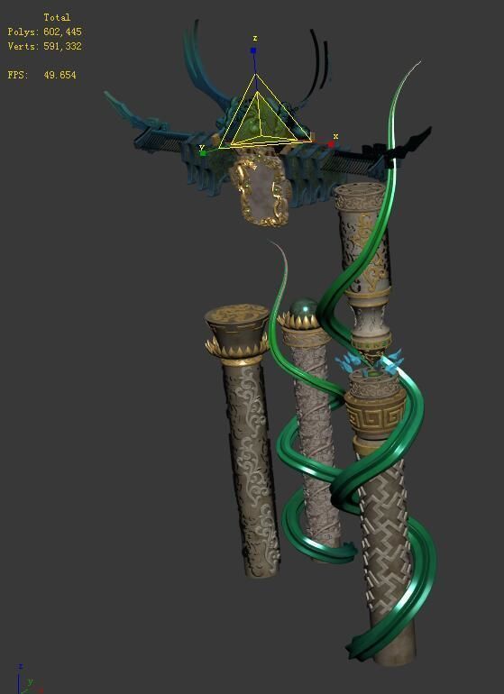 Cloud City - City Gate 3D model_1