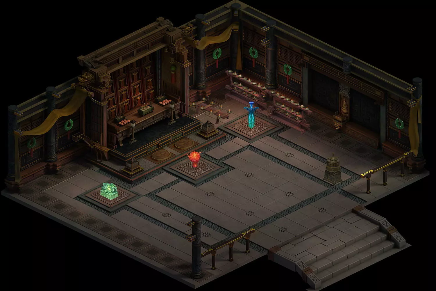 Religion - Han Tai Temple 3D model