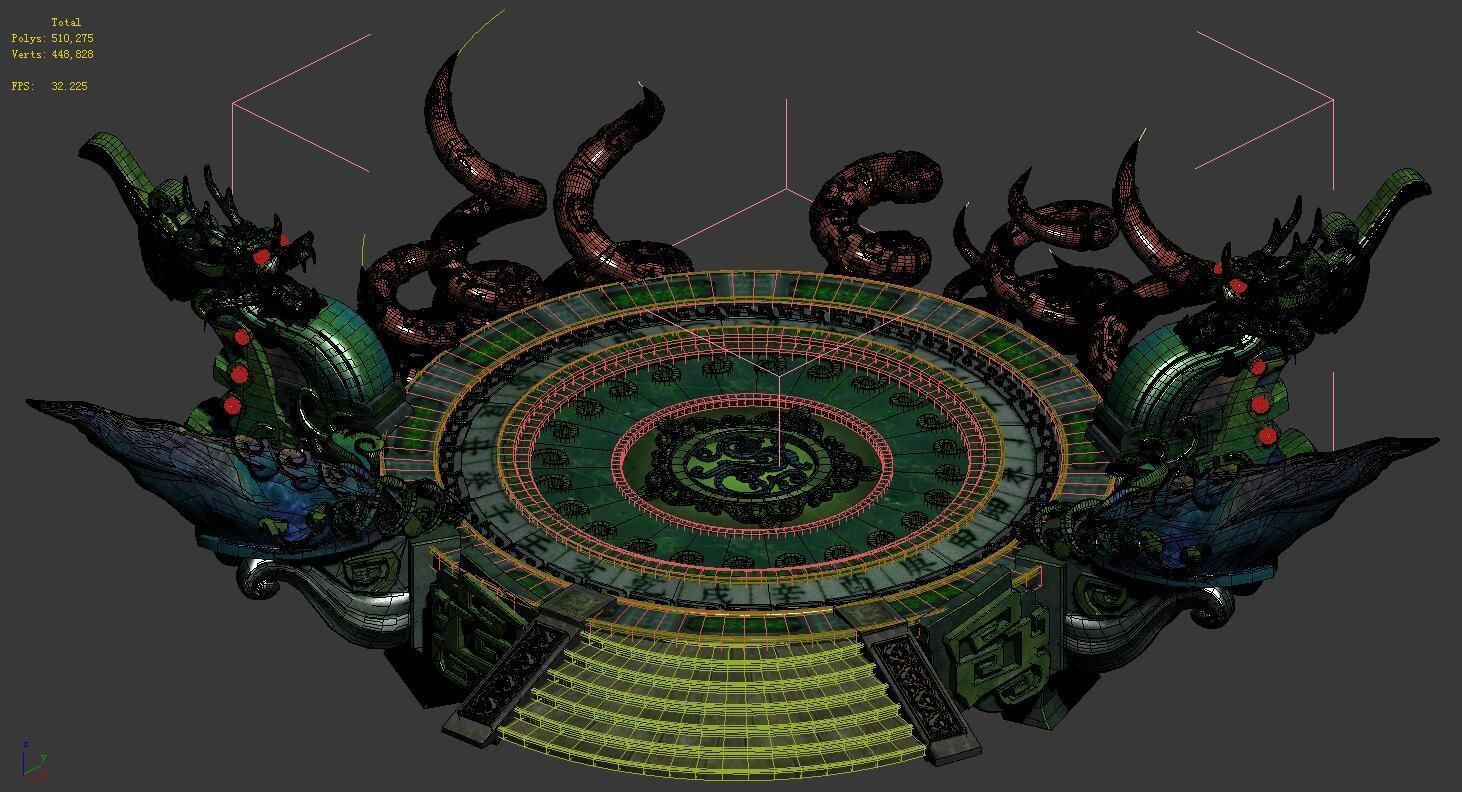 Religion - altar platform 3D model_2