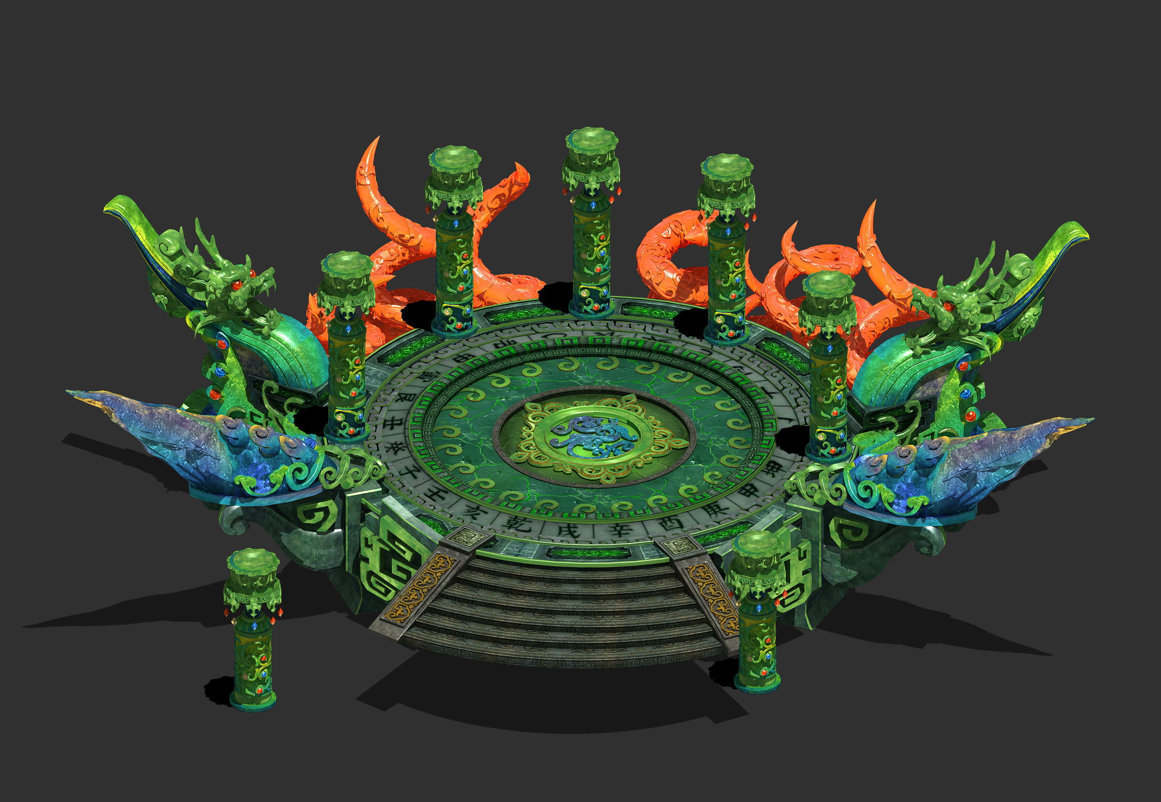 Religion - altar platform 3D model_3