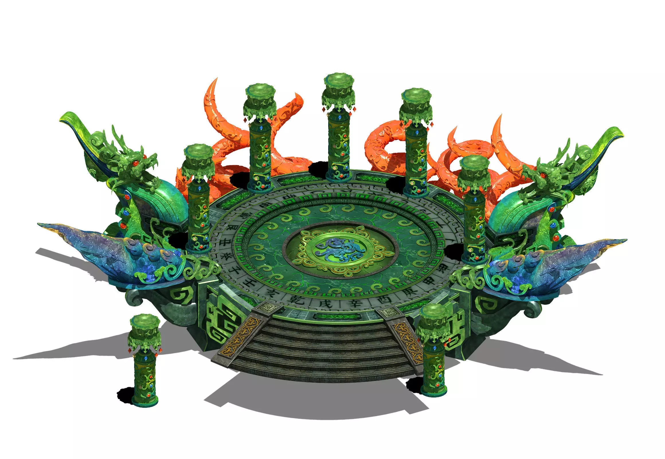 Religion - altar platform 3D model_0