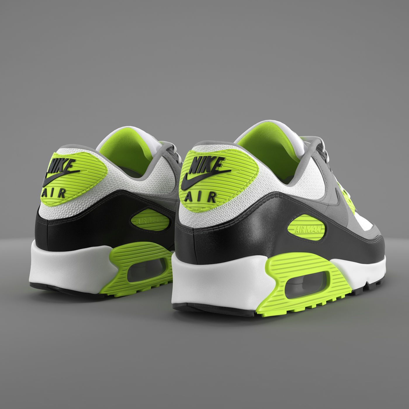 Air Max 90 Nike PBR Low-poly 3D model_5