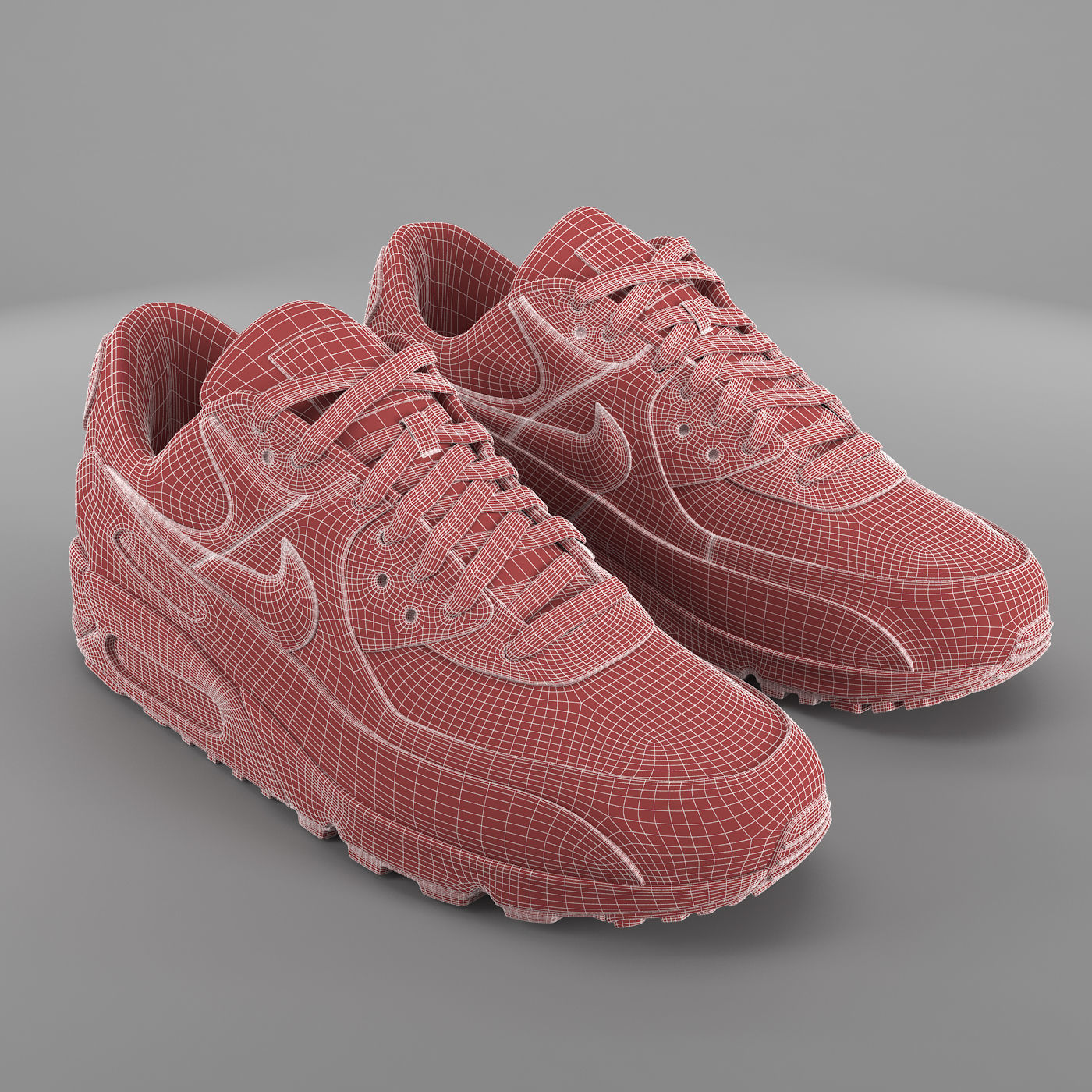 Air Max 90 Nike PBR Low-poly 3D model_8