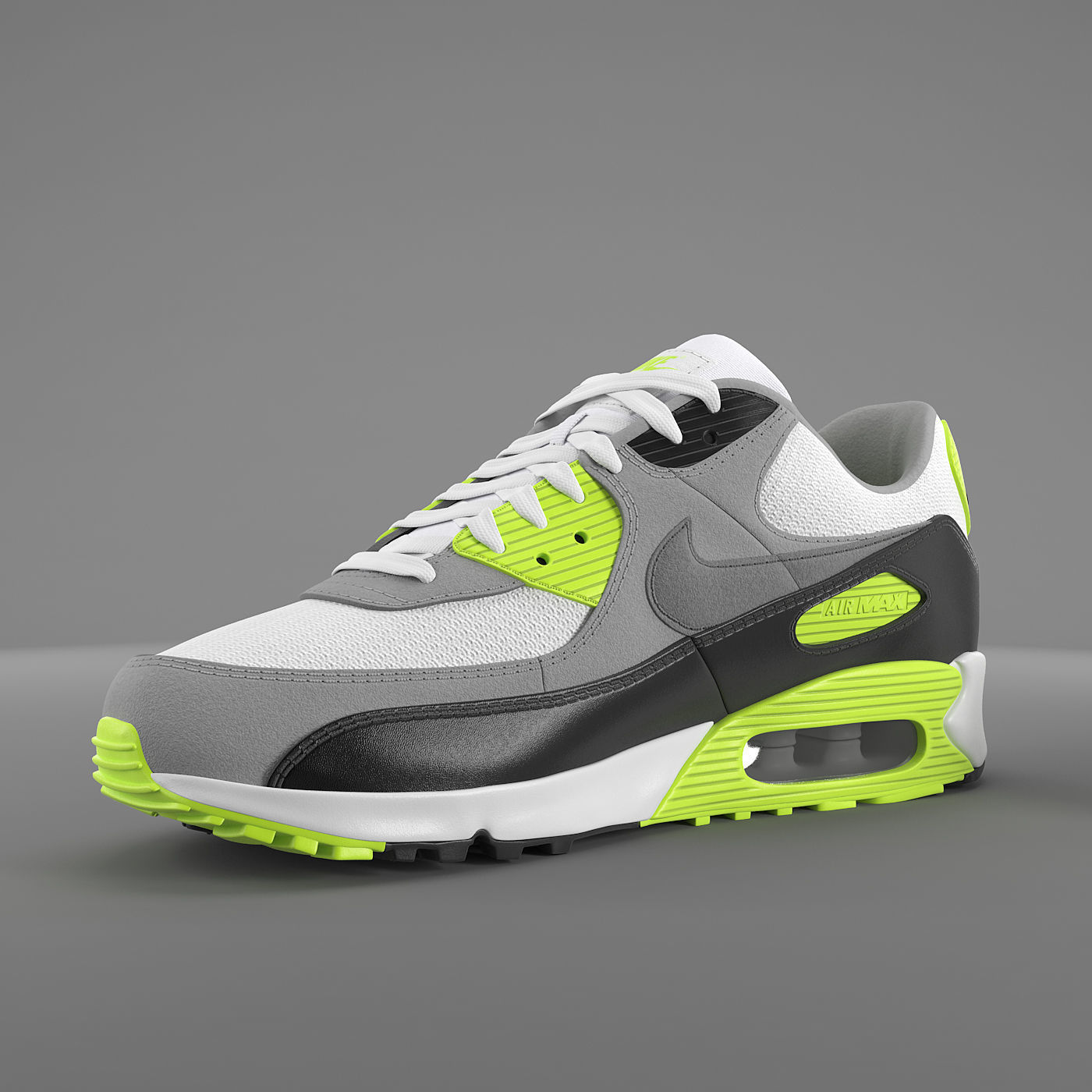 Air Max 90 Nike PBR Low-poly 3D model_1