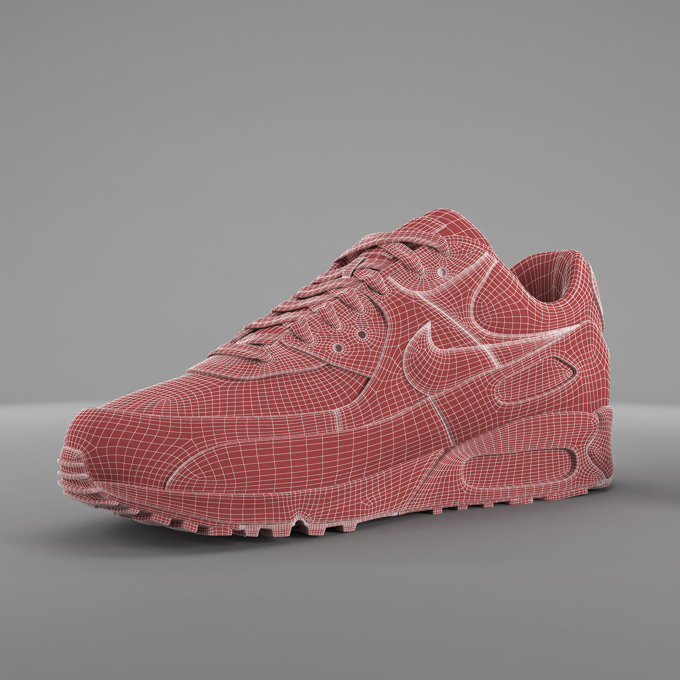 Air Max 90 Nike PBR Low-poly 3D model_9