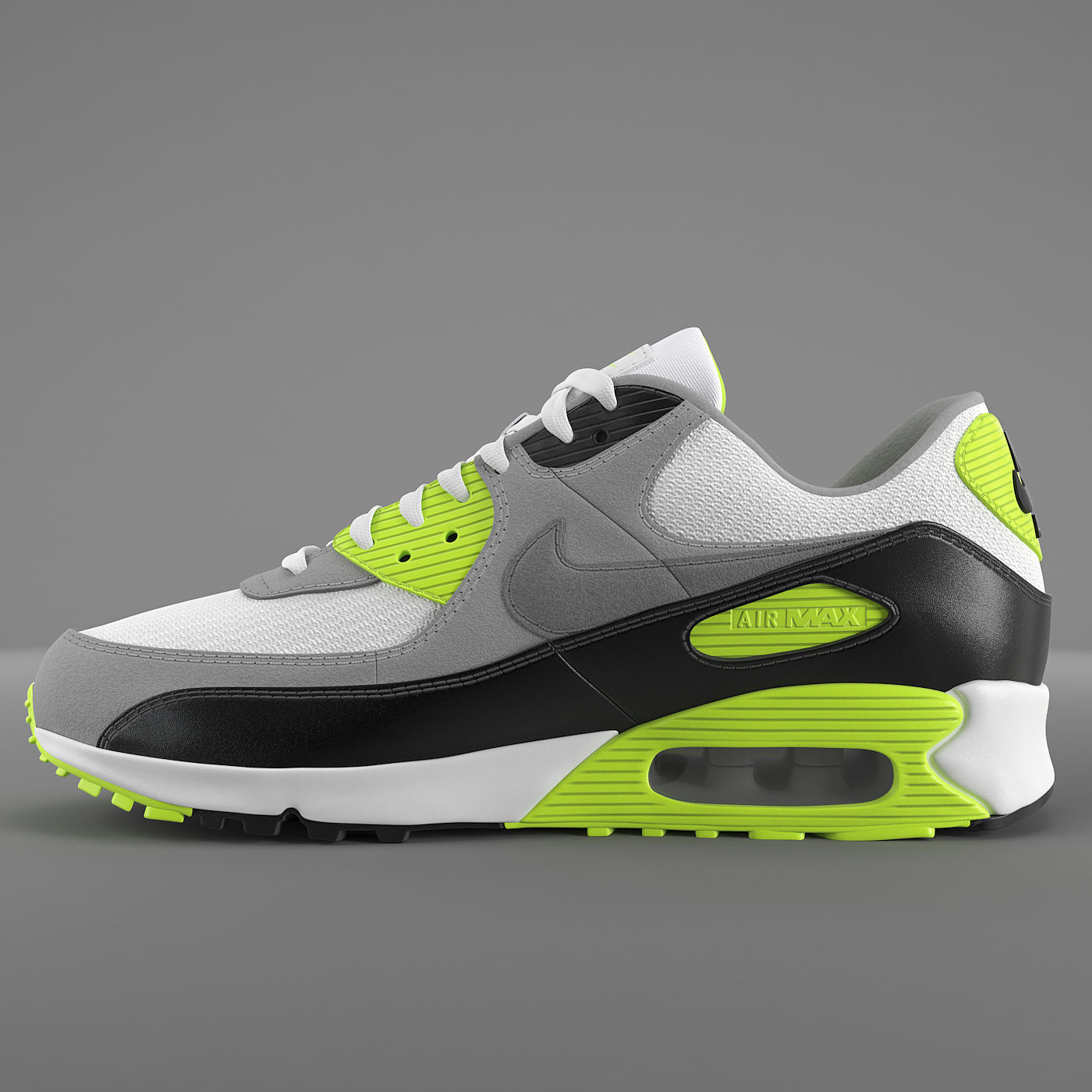 Air Max 90 Nike PBR Low-poly 3D model_2