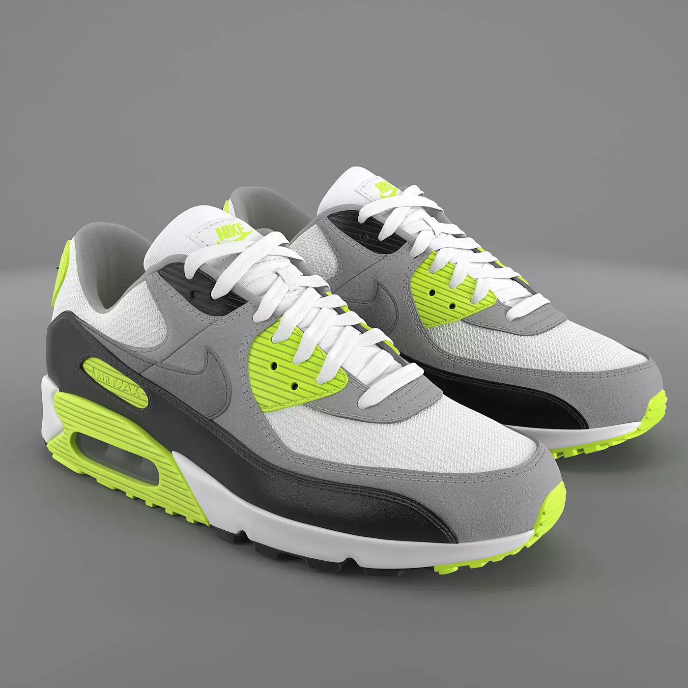 Air Max 90 Nike PBR Low-poly 3D model_0
