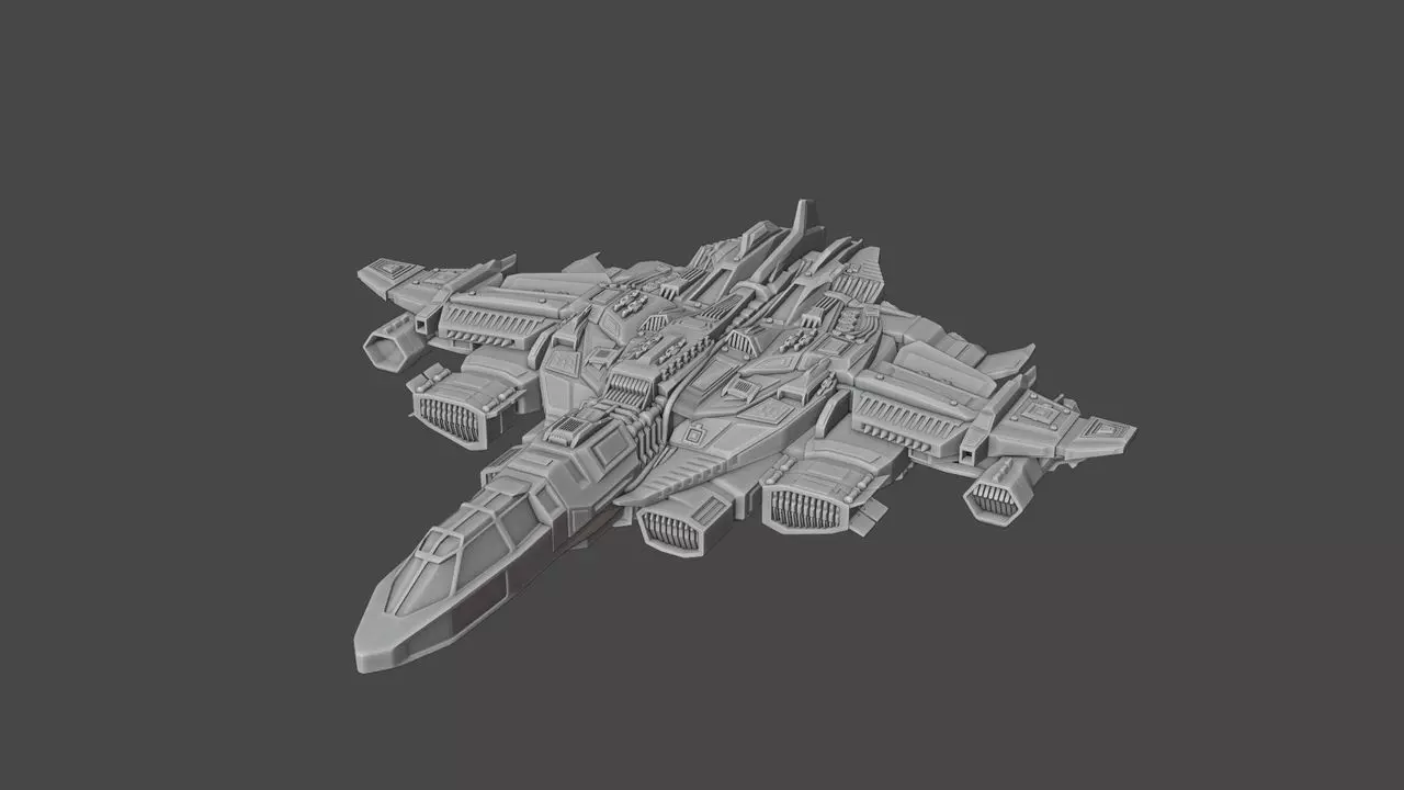 Spaceship-Bigboss spaceship 3D print model_0