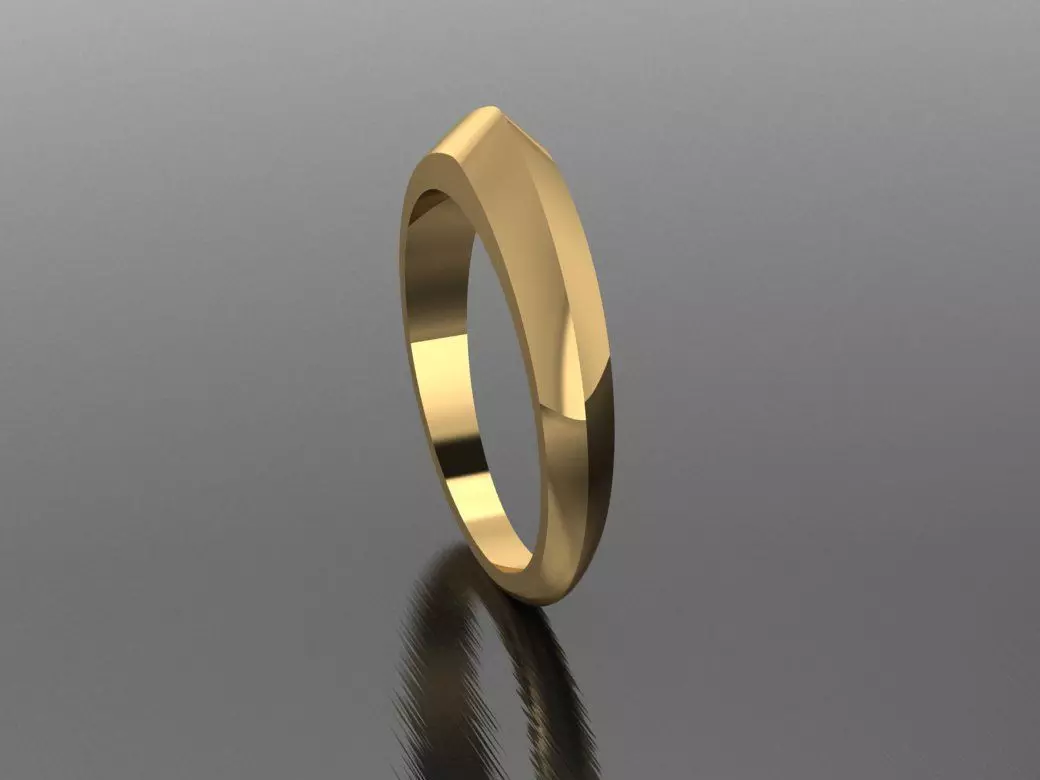 Knife Edge Sword Modern Ring Size 7 3D print model_0