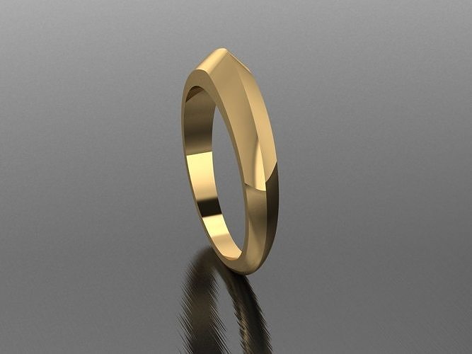 Knife Edge Sword Modern Ring Size 7 3D print model