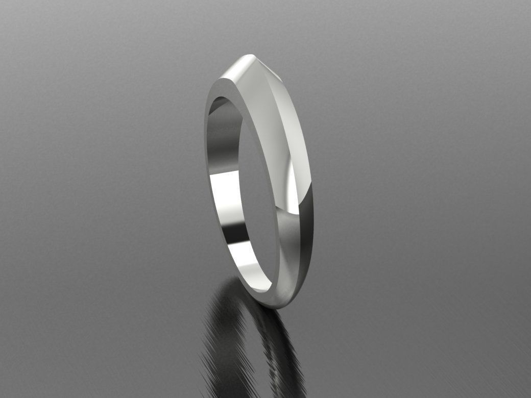Knife Edge Sword Modern Ring Size 7 3D print model_1