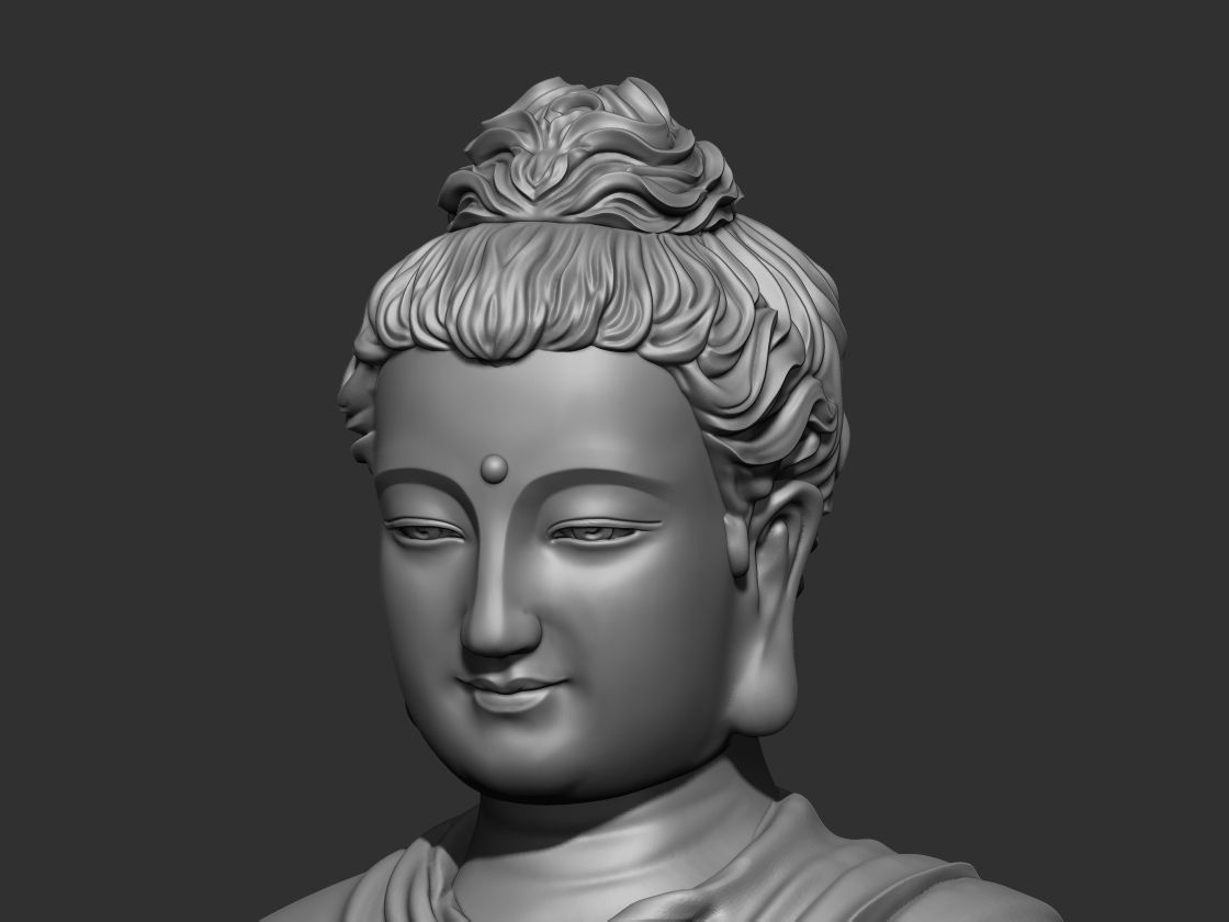 Buddha statues 3D model_1