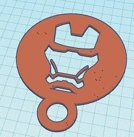 Coffee Stencil Iron Man 3D print model