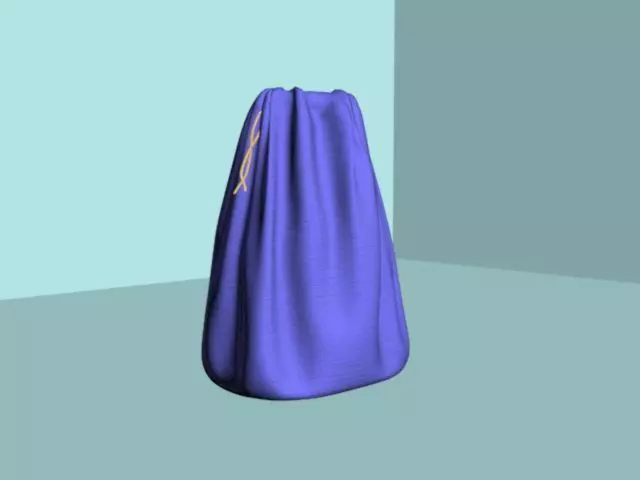 Tied bag Free 3D model