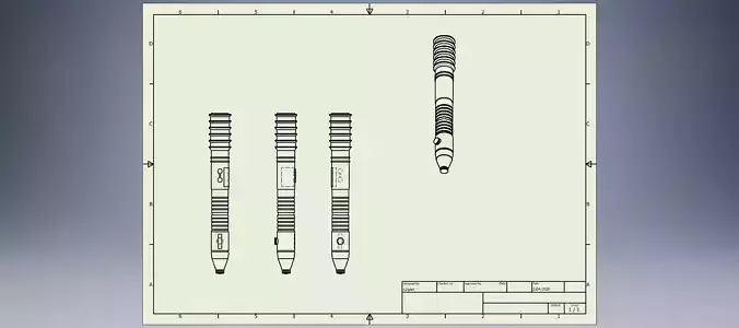 Ima-Gun Di Saber hilt 3D print model