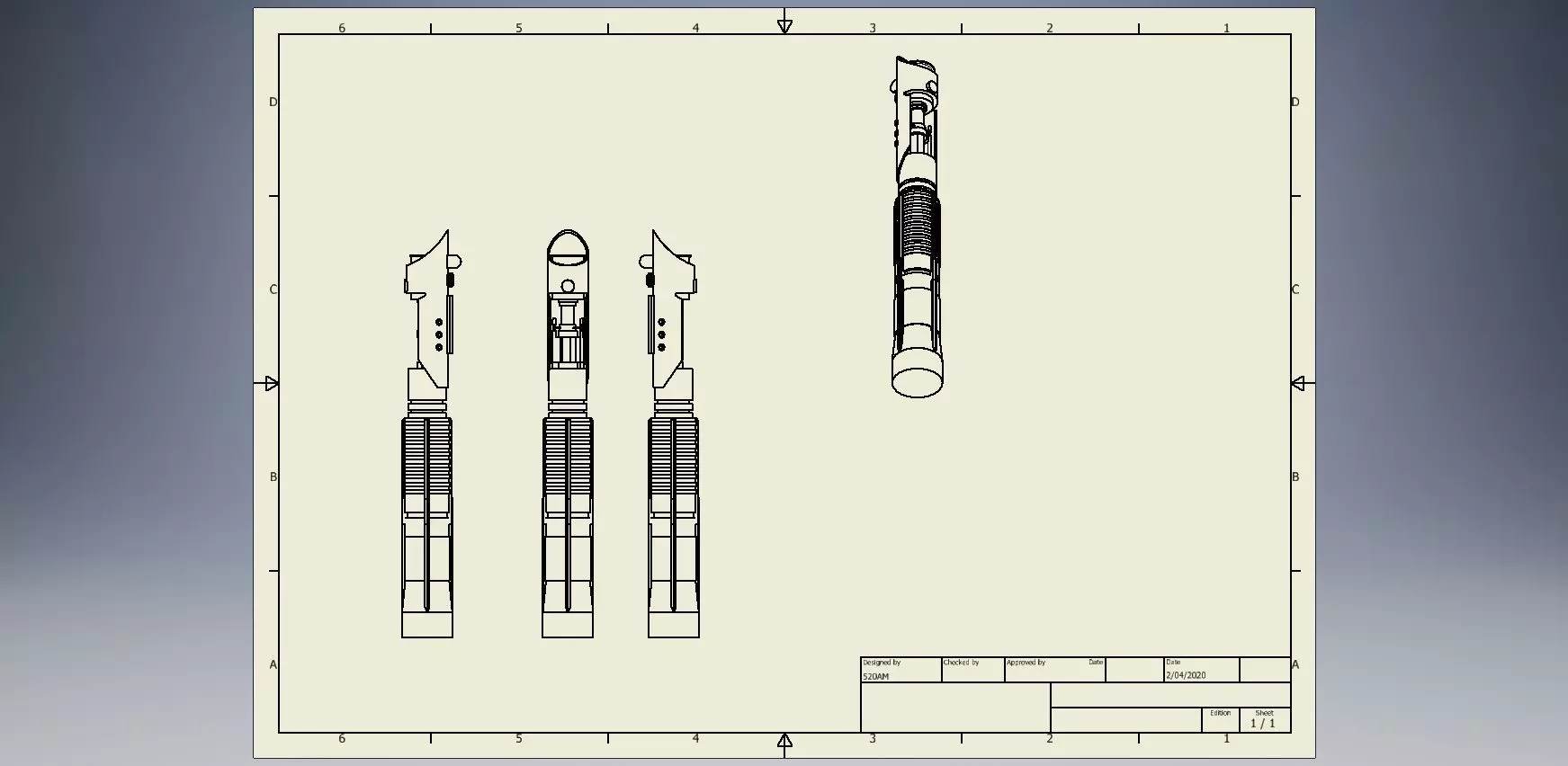 Galen Marek Saber 2 3D print model_0